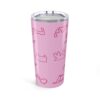 Pink 20oz Racing Tumbler – Insulated Stainless Steel Travel Coffee Cup for Racing Fans Mugs-Cups